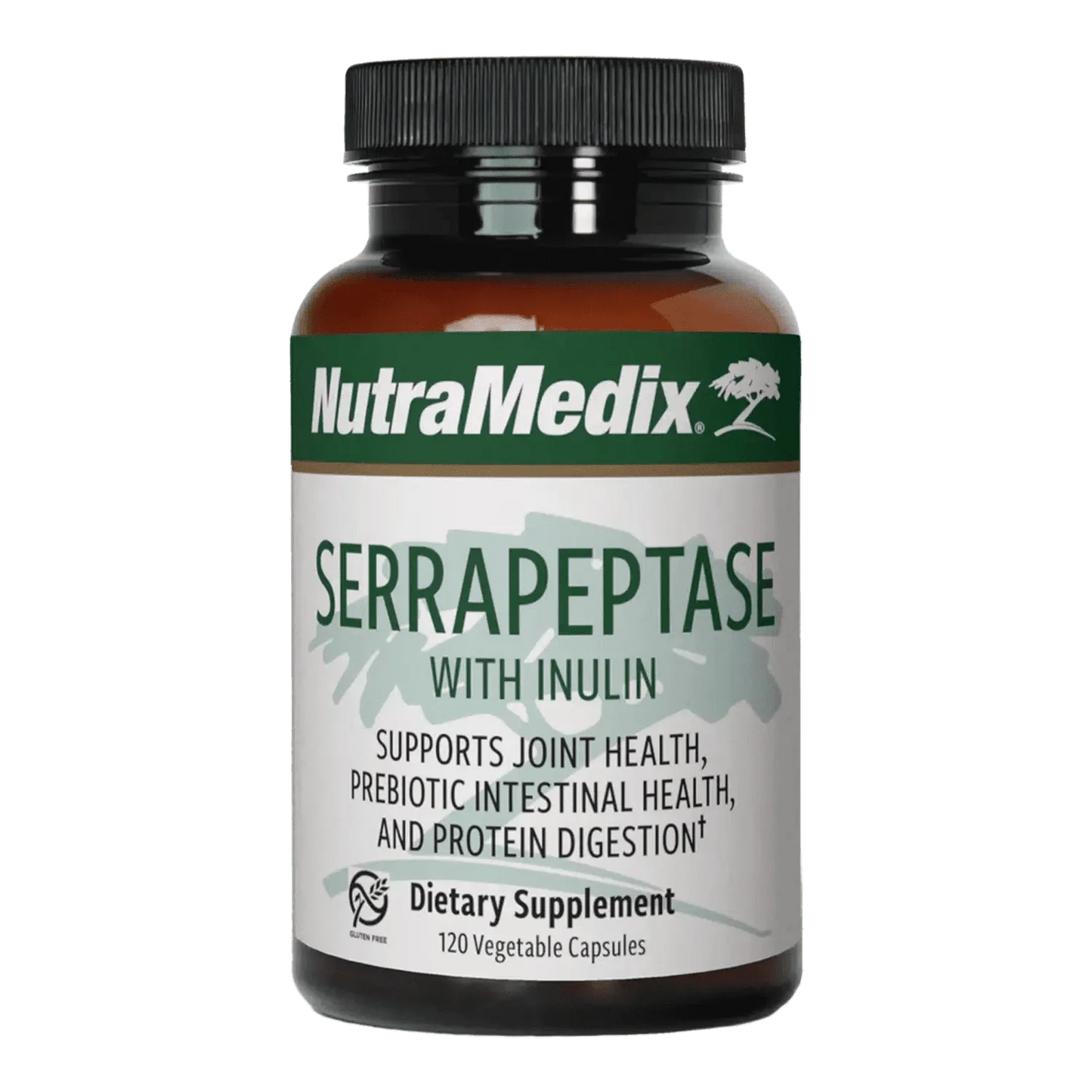 Serrapeptase with Inulin 120 vegetable capsules