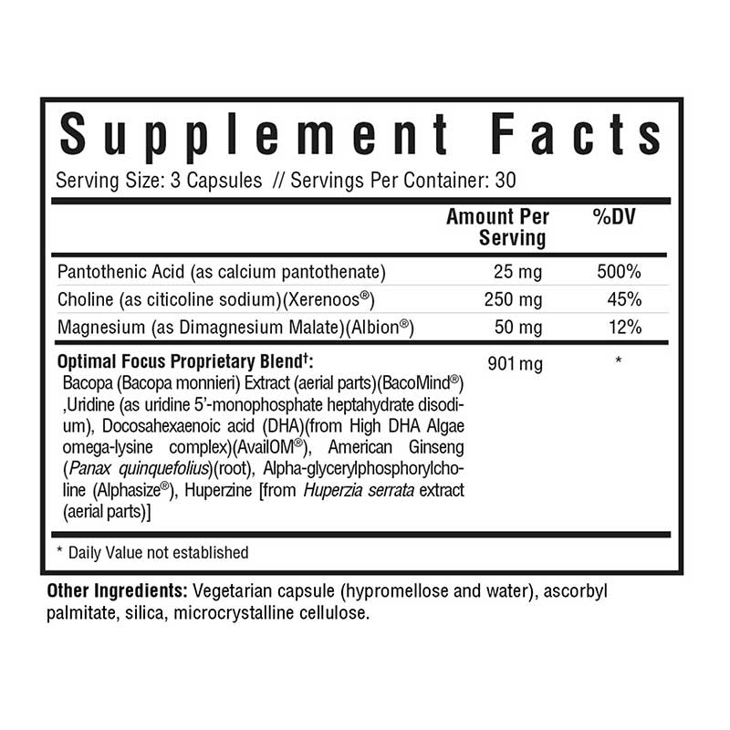 Optimal Focus 90 capsules