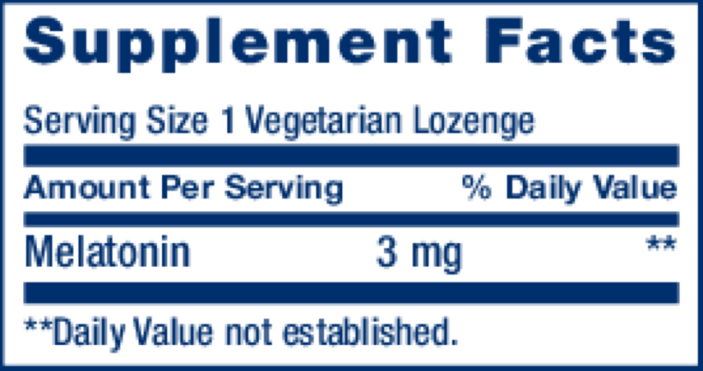 MELANTONIN 3 MG  60 LOZENGES